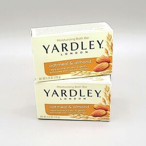 Yardley London Oatmeal & Almond Moisturizing Bath Bars, NWOT